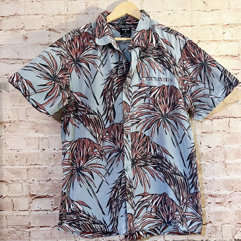 Hurley tropical Hawaiian shirt